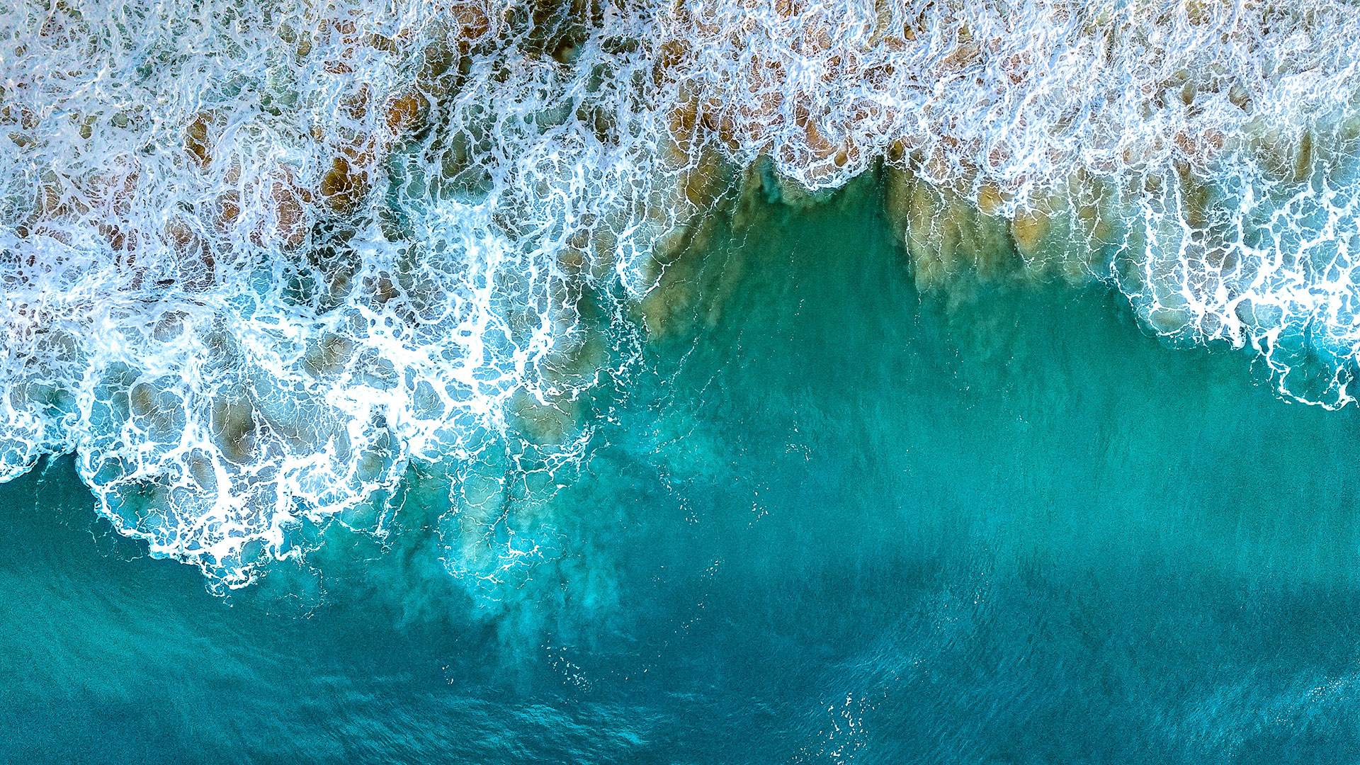Beauty of Zero Aerial ocean and shoreline depicting zero water impact