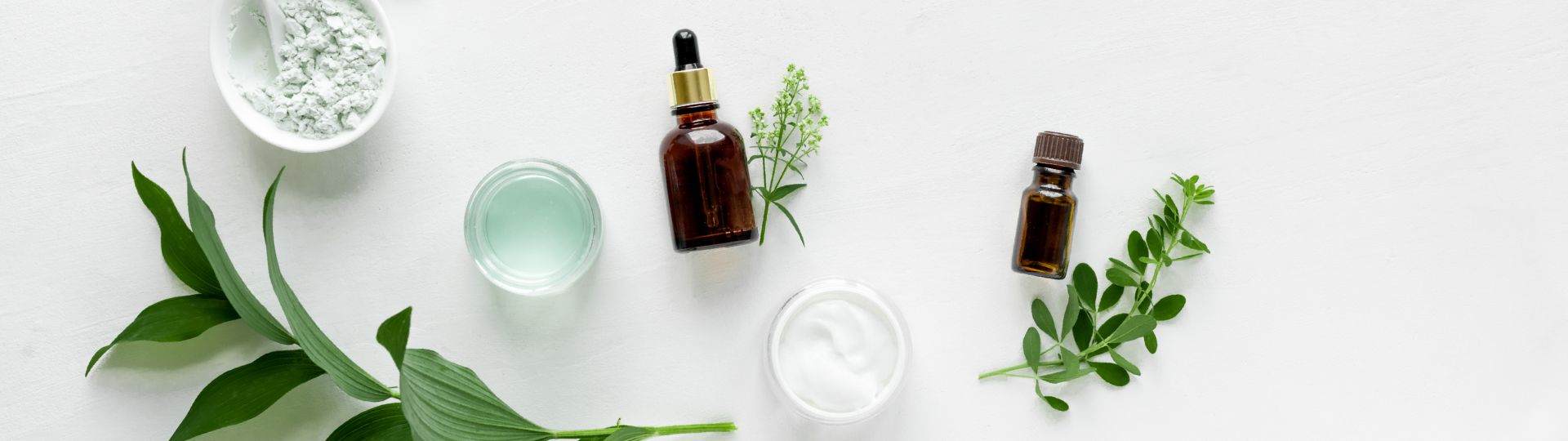 Cosmectic creams and serums inspired by botanicals ingredients