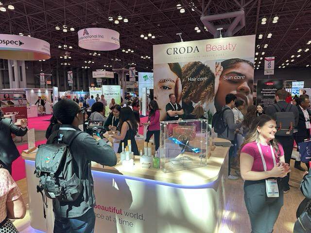 Croda Beauty's formulation bar stand at NYSCC suppliers' day 2025
