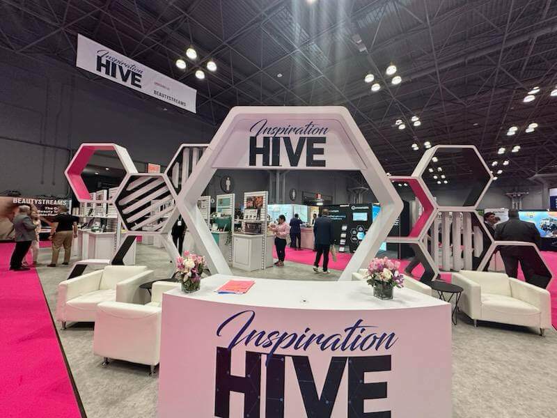 The inspiration hive stand from Croda Beauty at NYSCC Suppliers' Day 2025