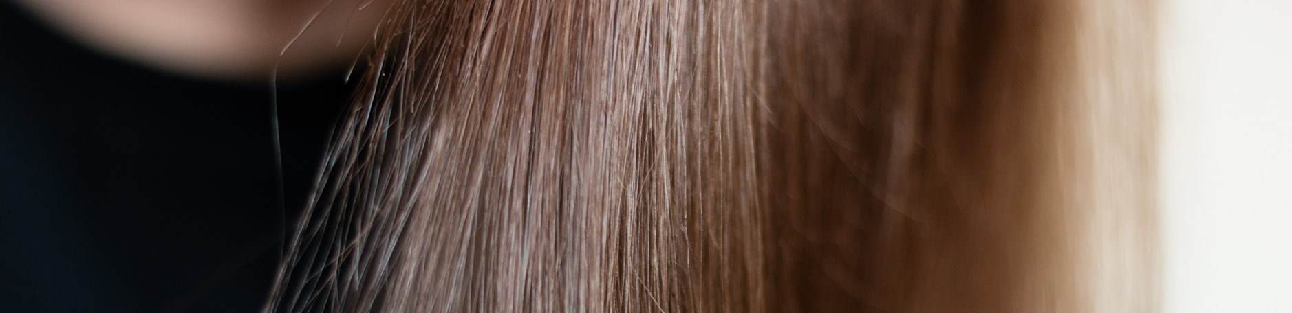 Cropped image of brown hair