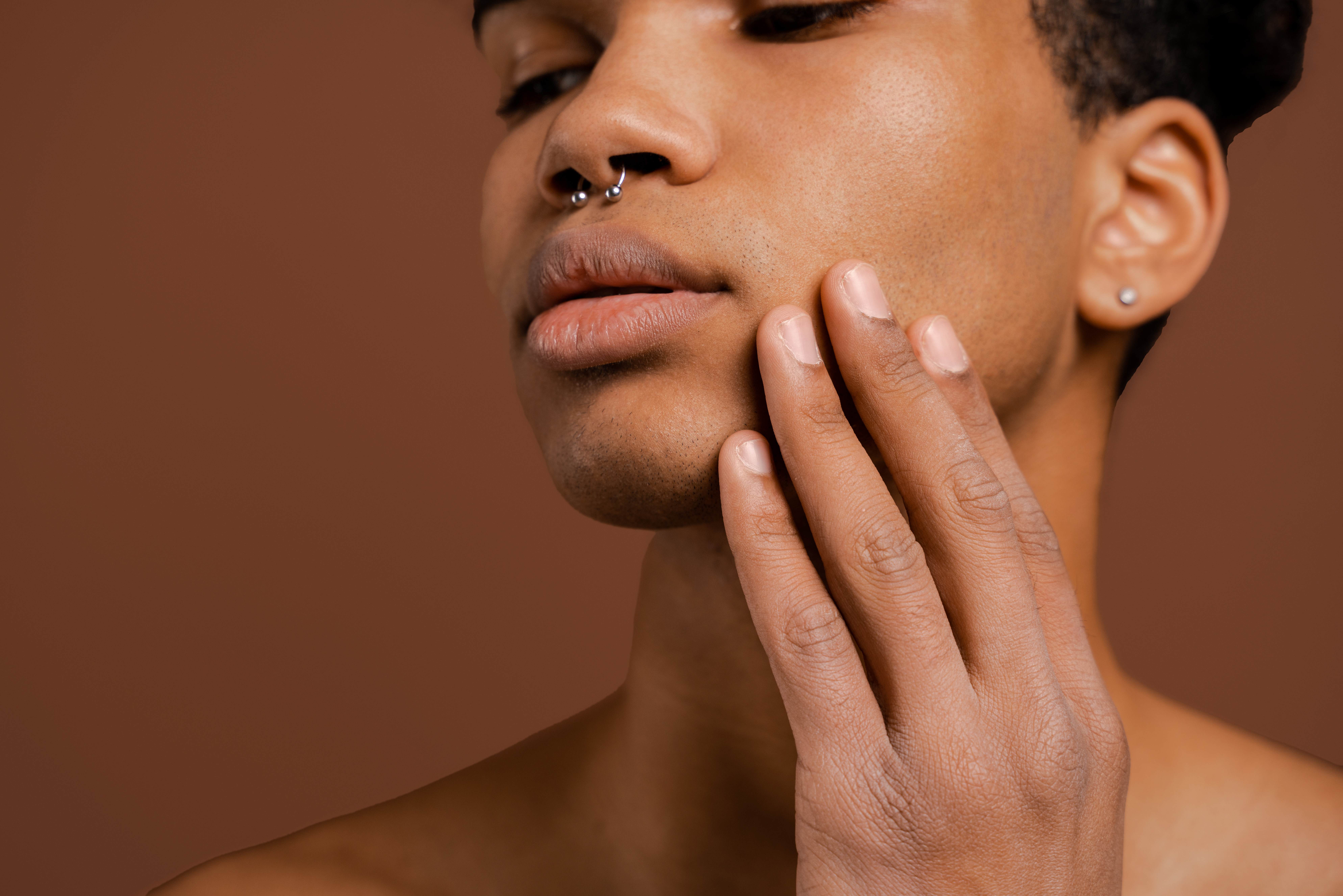 Young women with healthy clean skin