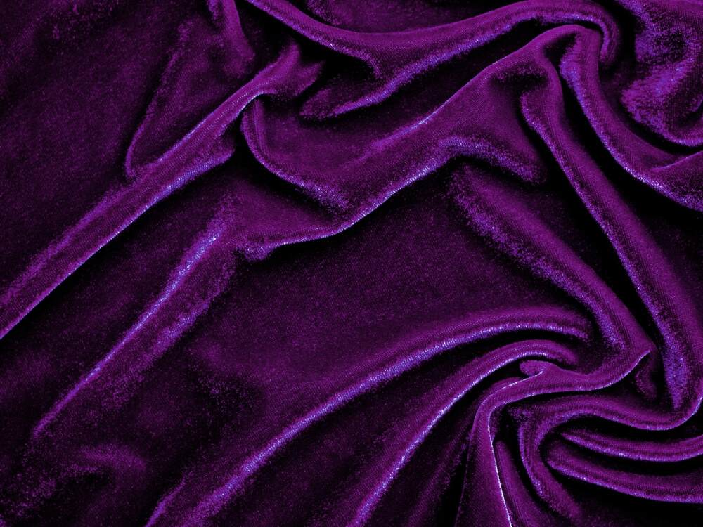 Crushed purple velvet