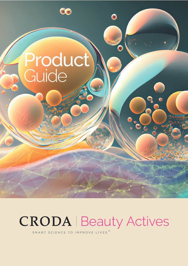 Abstract colourful bubbles in a surreal landscape evoking chemistry.