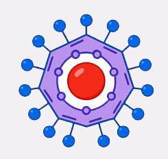 Diagram of an inclusion complex encapsulation showing an active within a molecular pocket.