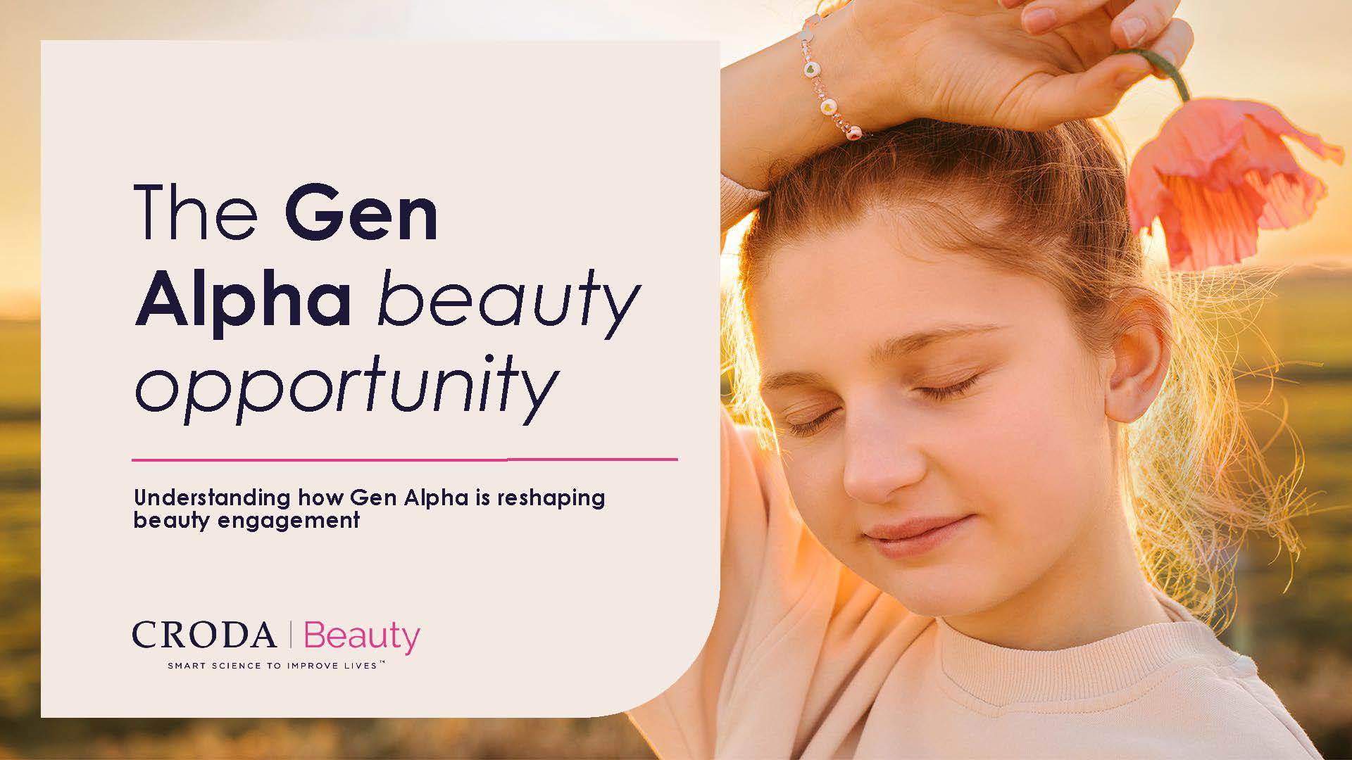young girl gen alpha with flower