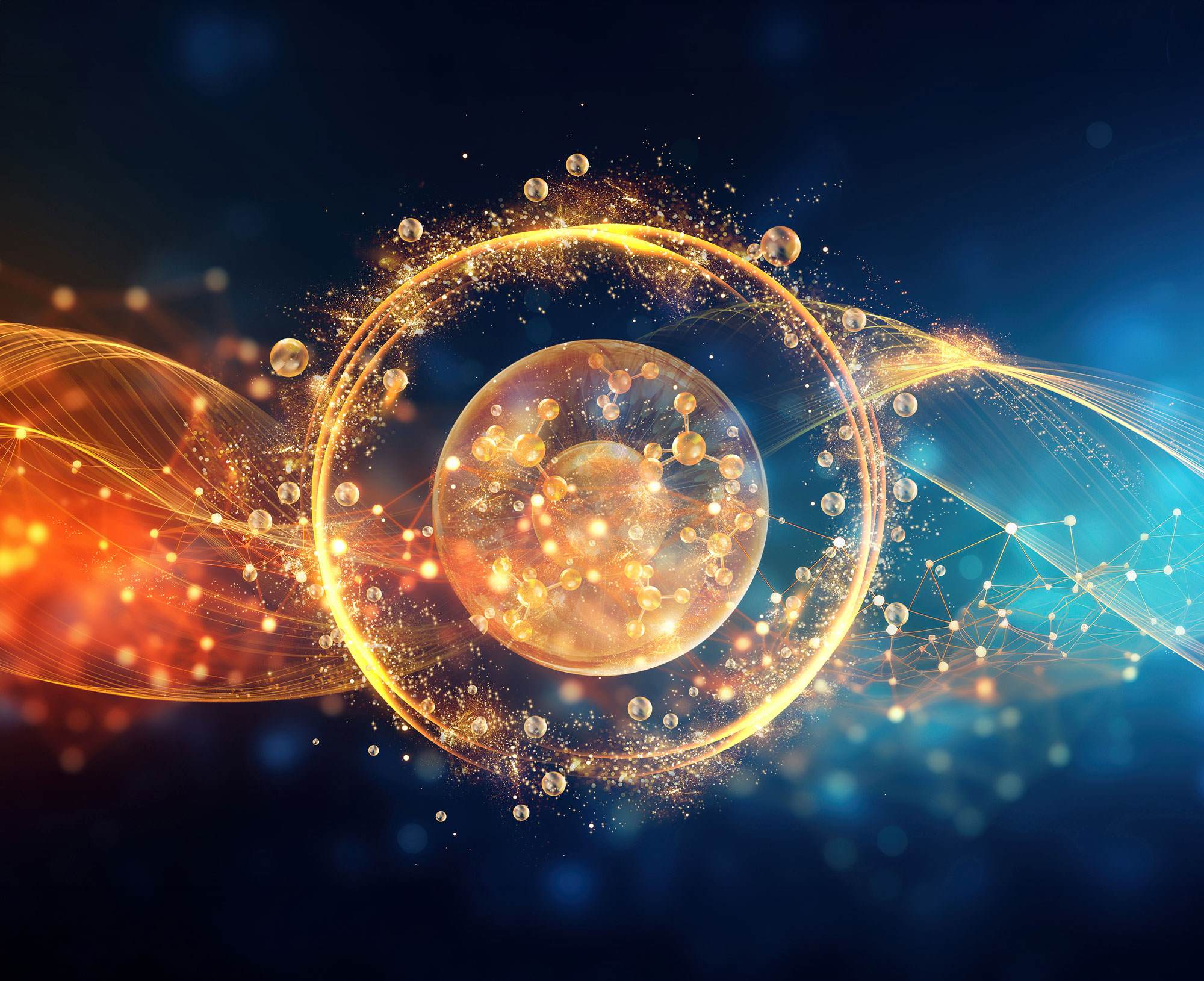 Abstract image of a matrixyl neolide particle