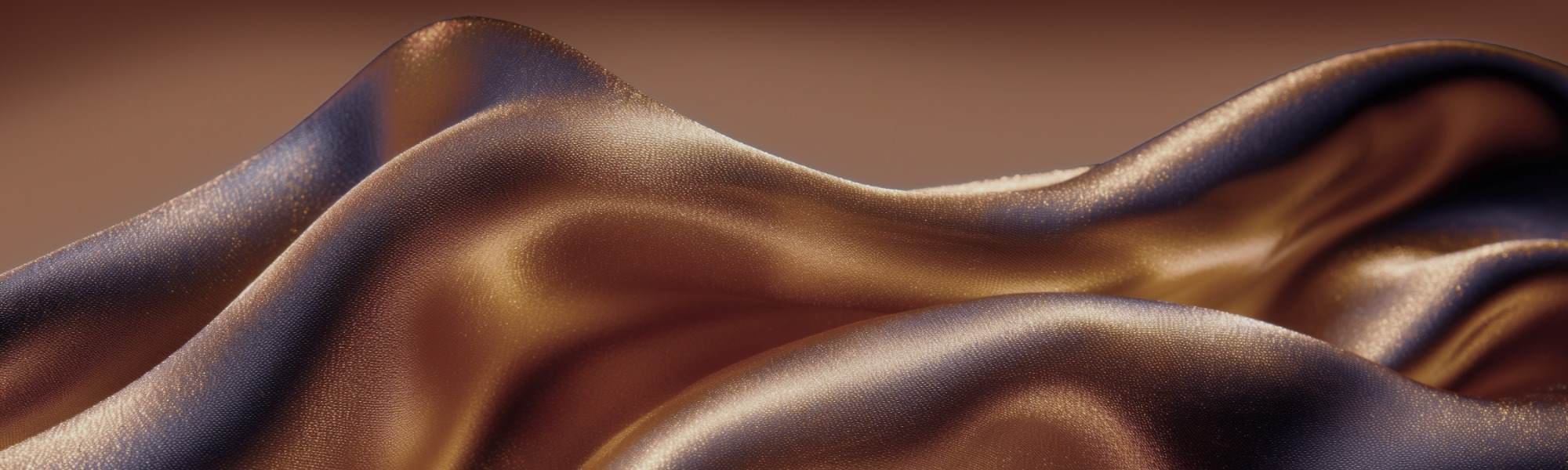 Beige and brown silky skincare fabric forming a soft wave with lamellar texture, symbolising a physiological mix of ceramides and essential skin lipids for sensitive, dry and atopyprone skin, where the layered folds evoke skin layers, DS-CERAmix V’s lamellar crystal structure and the delicate, lipid-rich, soothing benefits of this ingredient. 