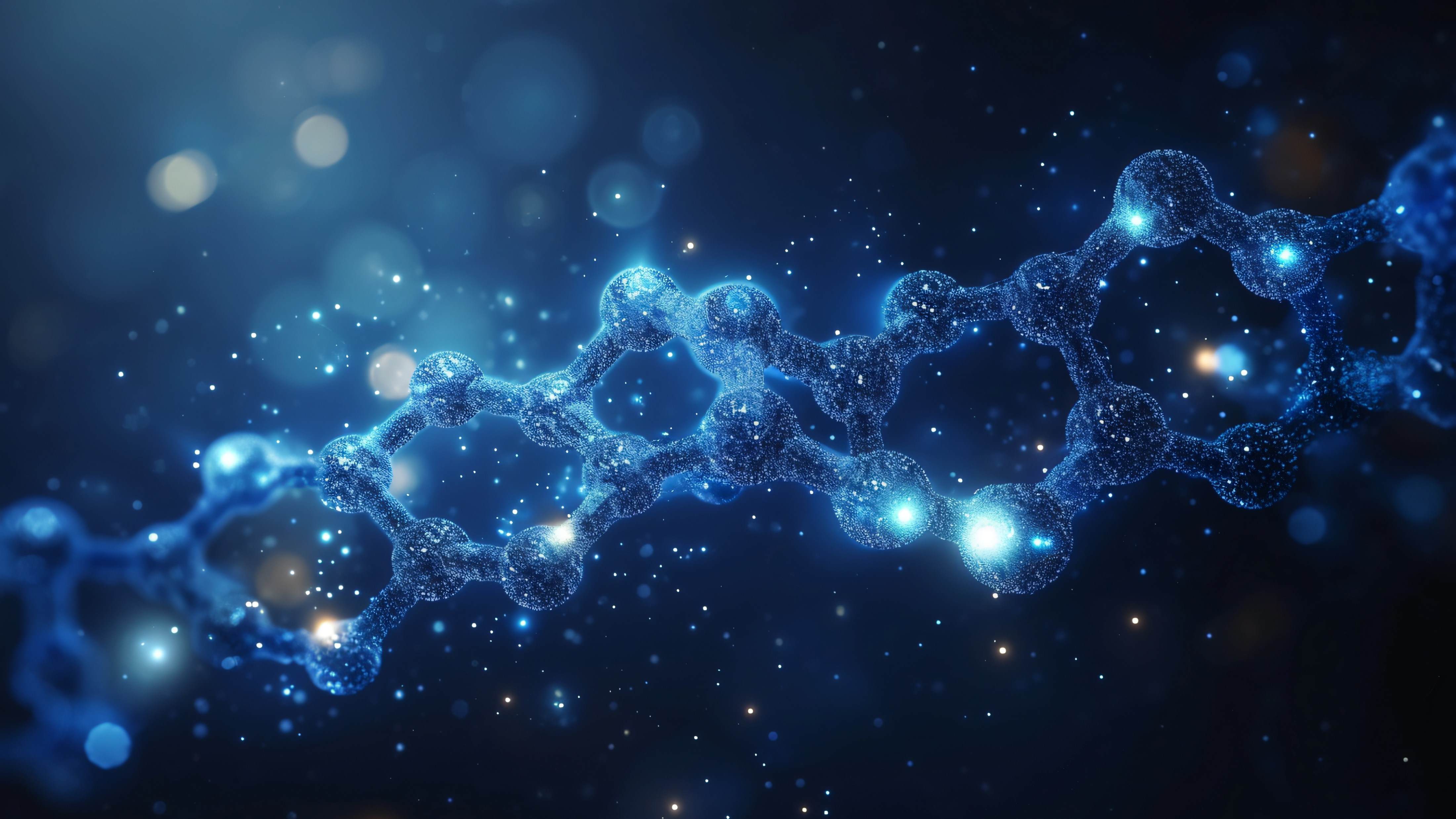 Abstract background showing peptide structure